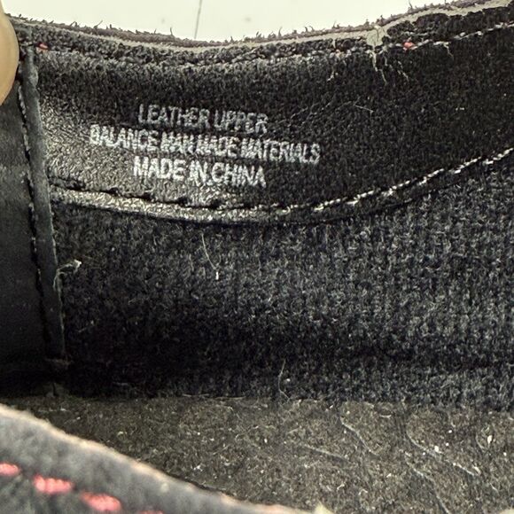 Black and Red Women's Oxford Shoes - Picture 12 of 13